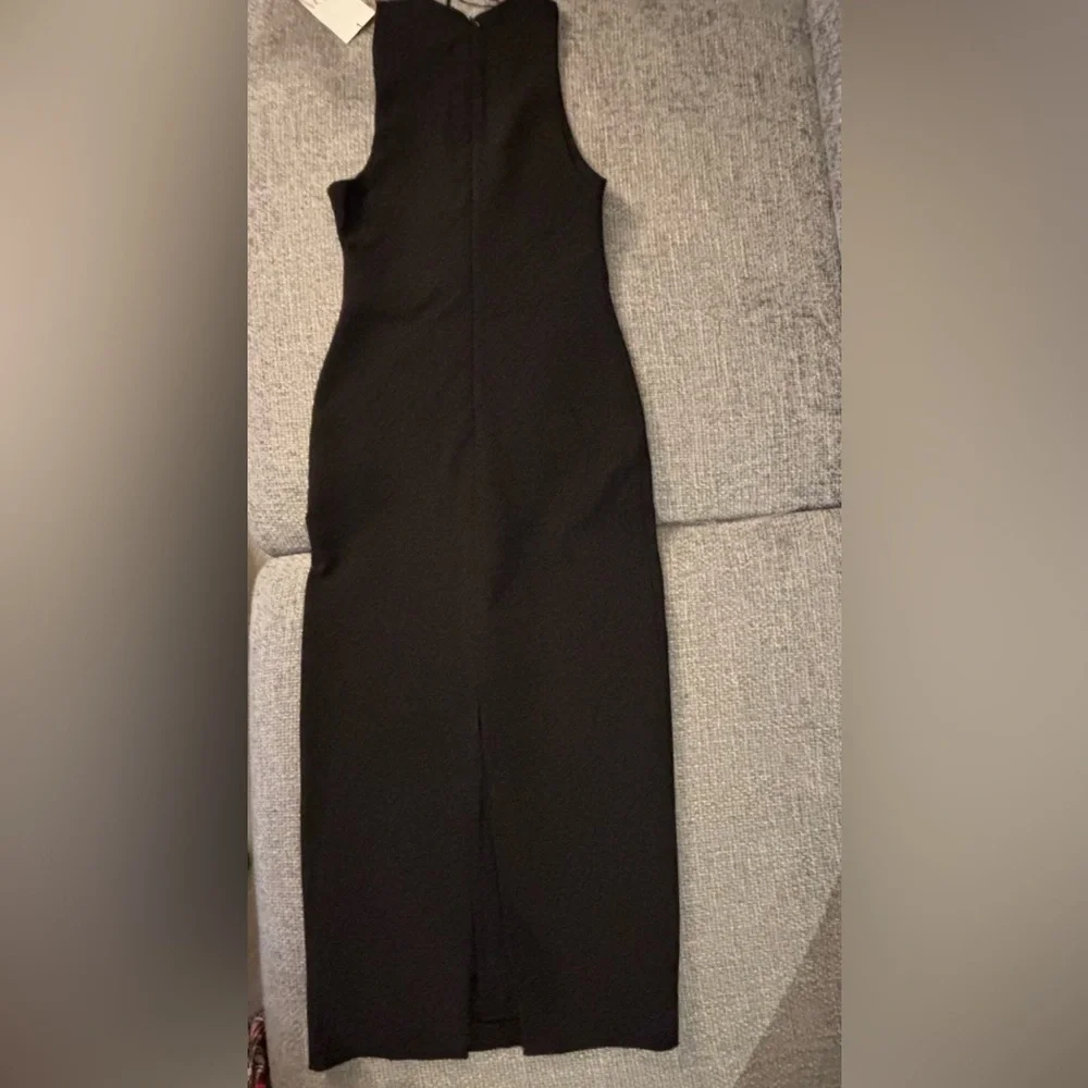 Brand New Bejeweled Black Stretch Midi Dress – XS with tag on ! - Picture 10 of 13